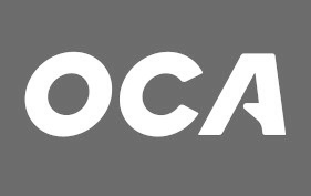 Logo en escala de grises de OCA